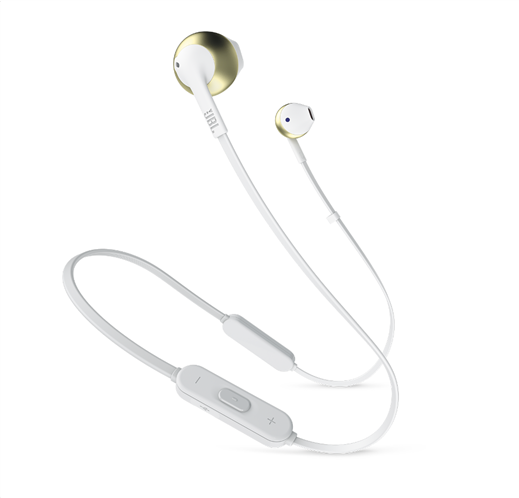 JBL In-Ear Bluetooth ακουστικά Tune 205 (Champagne/gold)