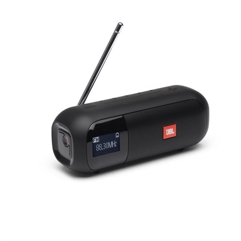 JBL Tuner 2, Bluetooth Speaker with DAB/FM Radio, Waterproof IPX7 (Black)
