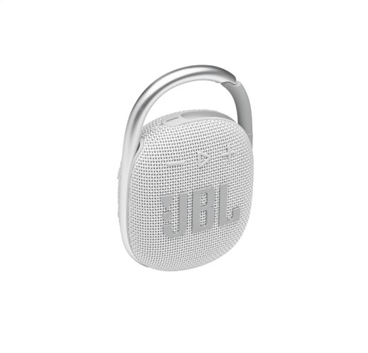 JBL Clip 4, Portable Bluetooth Speaker, Waterproof IP67 (White)