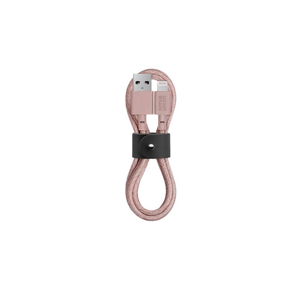 Native Union Belt Cable USB A to Lightning 1.2M Rose