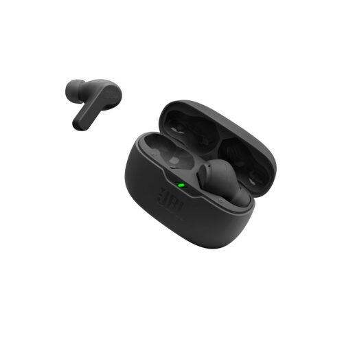 JBL Wave Beam In-ear Bluetooth Handsfree Ακουστικά με Θήκη Φόρτισης IP54 Μαύρα