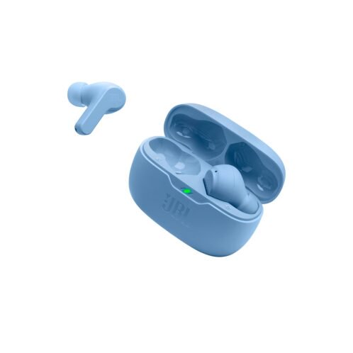 JBL Wave Beam In-ear Bluetooth Handsfree Ακουστικά με Θήκη Φόρτισης IP54 Μπλε