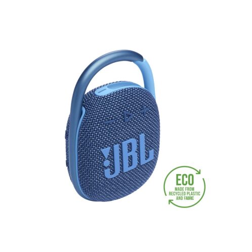 JBL Clip 4 Eco, Portable Bluetooth Speaker, Waterproof IP67 (Blue)