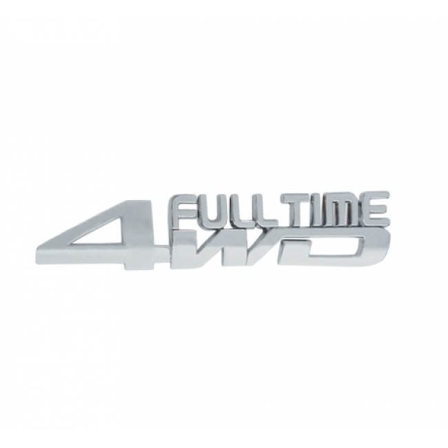 Auto Gs Αυτοκόλλητο Σήμα Χρωμίου 3D "4WD" 15.4x2.7cm 1 Τεμάχιο