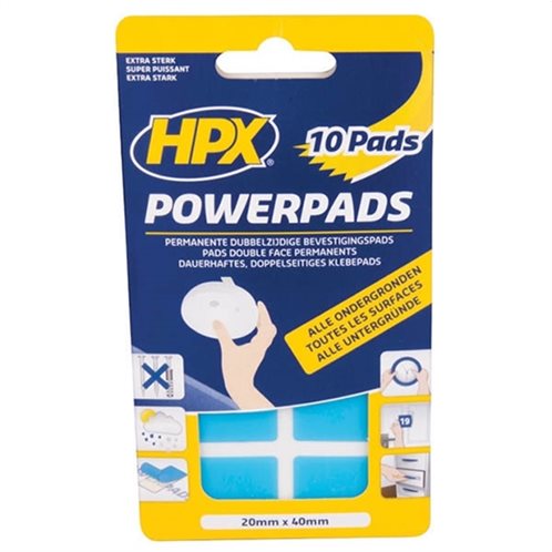 HPX Διάφανα power pads 10τεμ 29mmx41mm