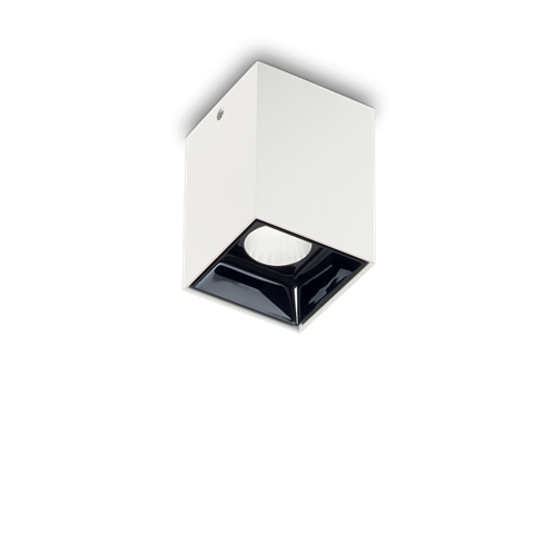 Ideal Lux Φωτιστικό οροφής - Πλαφονιέρα - Σποτ Μονόφωτο NITRO 10W SQUARE BIANCO 206035