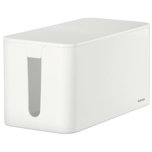 Hama "Mini" Cable Box, 23.5 x 11.5 x 12 cm, white