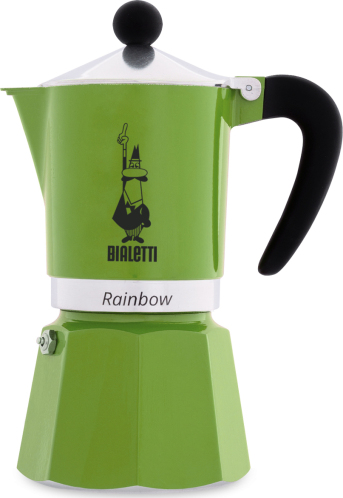 Bialetti Rainbow Καφετιέρα Espresso 3 Φλιτζανιών Πράσινη -130ml - Αλουμινίου