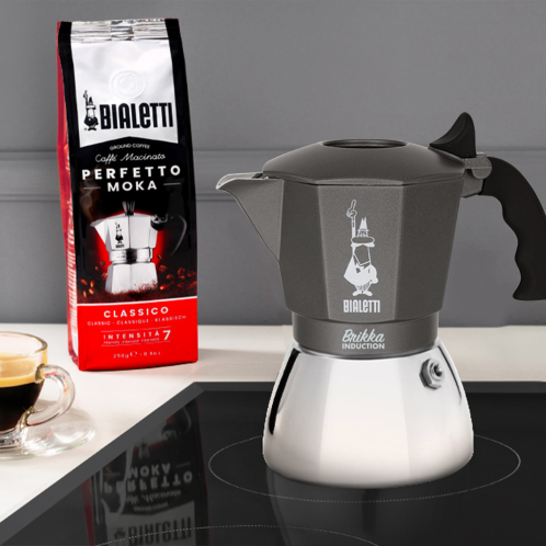 Bialetti Καφετιέρα Espresso Brikka Induction 4 Φλιτζανιών - 160ml