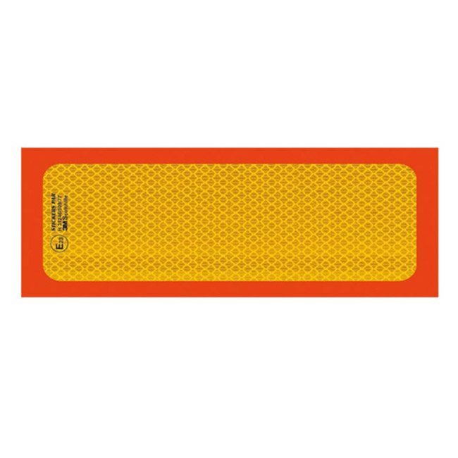 Auto Gs Πινακίδα Αλουμινίου 3M Φορτηγό Θαλάμου Πορτοκαλί - Κίτρινο 50x20cm 1 Τεμάχιο