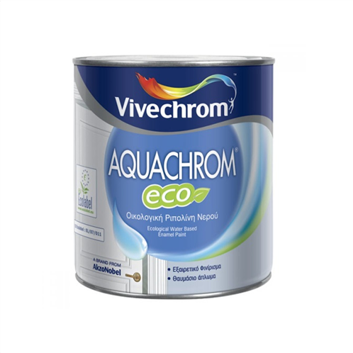 Vivechrom Ριπολίνη Νερού Aquachrom Eco 2.5lt Λευκό Σατινέ