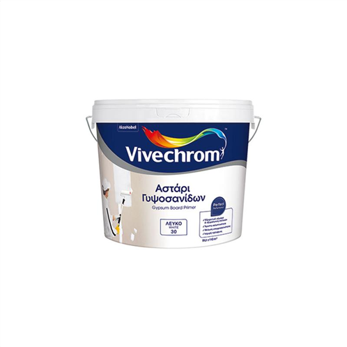 Vivechrom Αστάρι Γυψοσανίδων Eco 3lt Λευκό