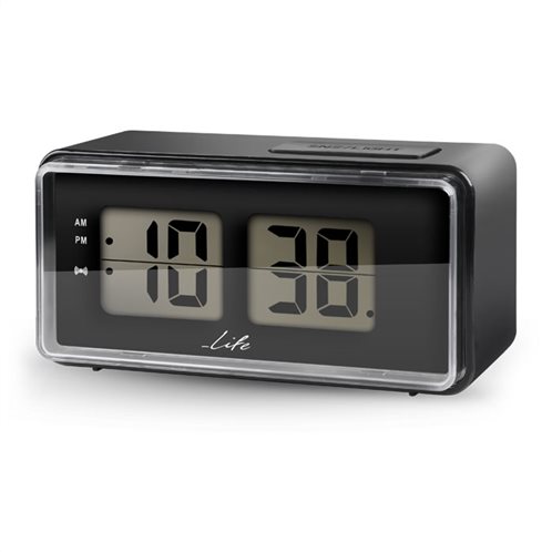 LIFE Ψηφιακό ρολόι / ξυπνητήρι με οθόνη LCD και retro flip design, ACL-100