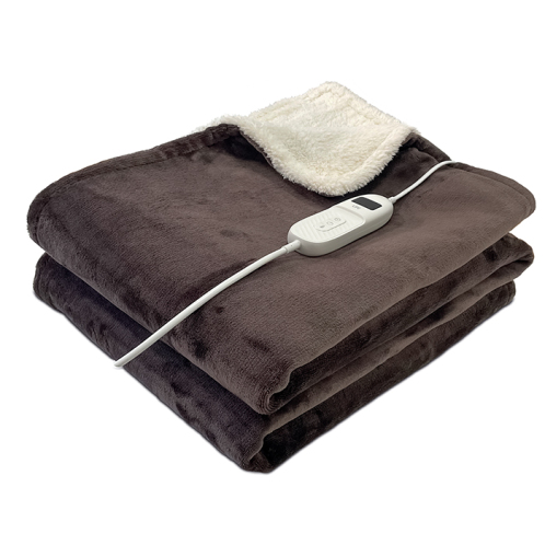 LIFE Διπλή ηλεκτρική θερμαινόμενη κουβέρτα, 180 x 130cm, σε καφέ χρώμα, 160W LIFE CUDDLE MOCHA DOUBLE