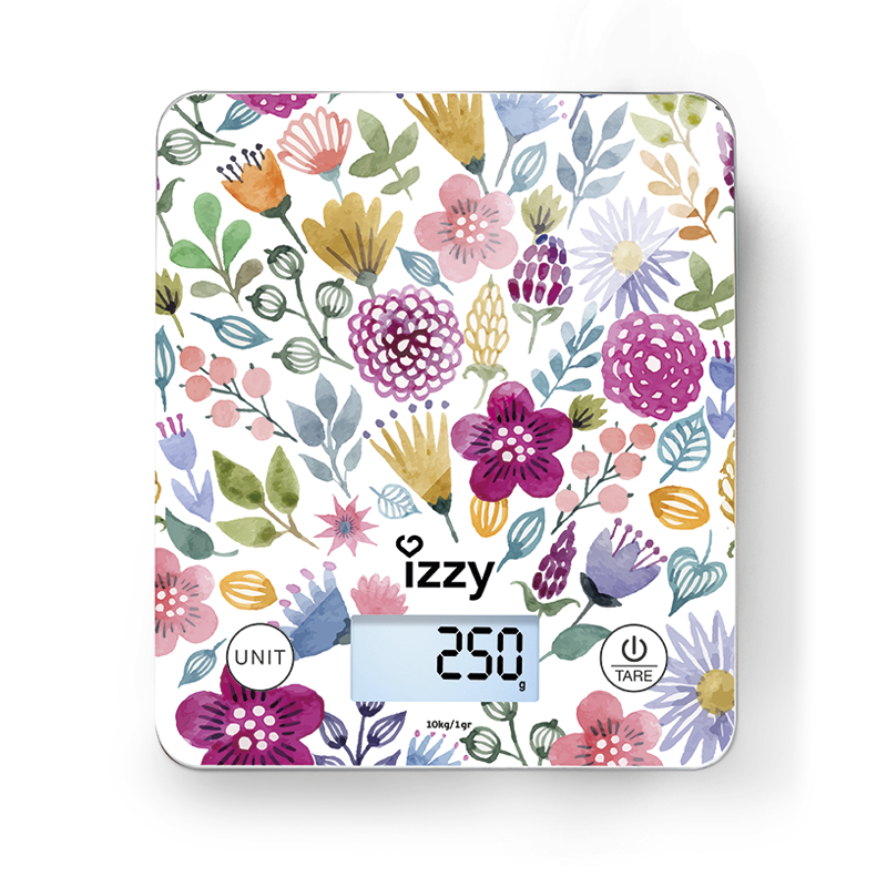 Izzy Ψηφιακή Ζυγαριά Κουζίνας Floral 10Kg IZ-7007
