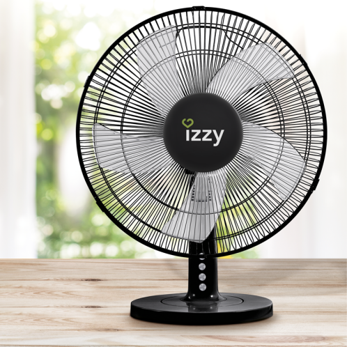 Επιτραπέζιος Ανεμιστήρας 16'' Μαύρος IZ-9023 IZZY | allSmart