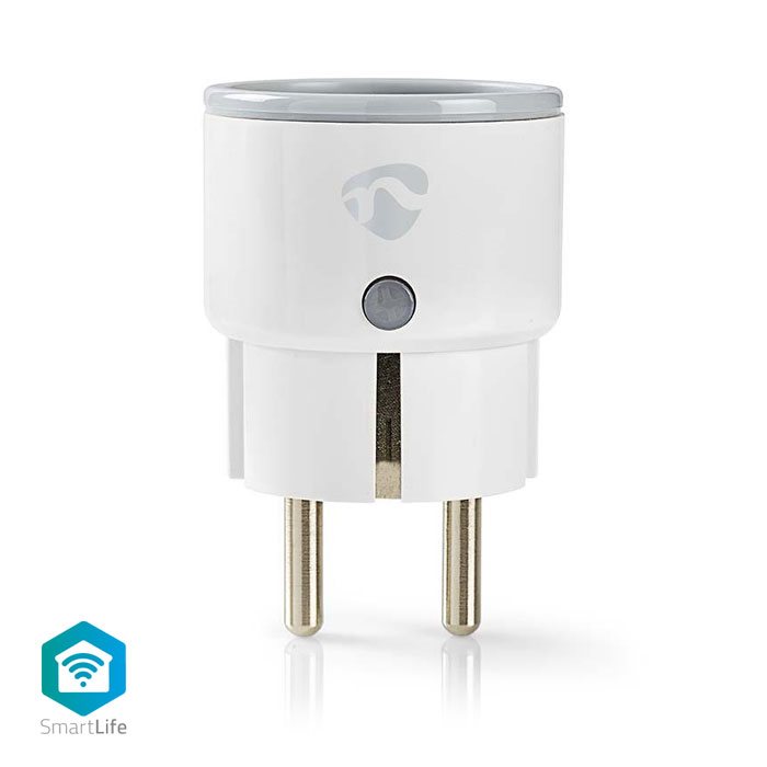 NEDIS Wi-Fi Smart Plug, 10A,  με μετρητή κατανάλωσης ενέργειας. NEDIS WIFIP110FWT
