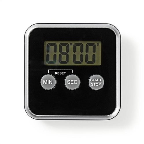 NEDIS Ψηφιακό χρονόμετρο κουζίνας με οθόνη LCD, KATR102BK
