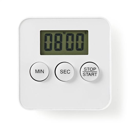 NEDIS Ψηφιακό χρονόμετρο κουζίνας, σε λευκό χρώμα, KATR101WT