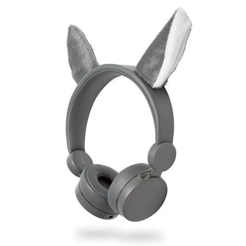 NEDIS On-ear ενσύρματα ακουστικά NEDIS Animaticks Willy Wolf, HPWD4000GY