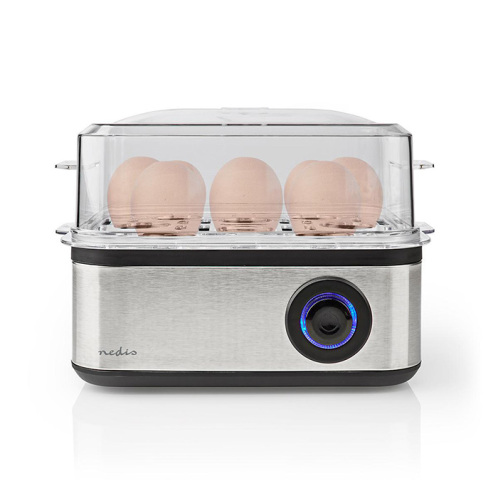 NEDIS Ανοξείδωτος βραστήρας αυγών (1-8 αυγά), 500W. NEDIS KAEB130EAL