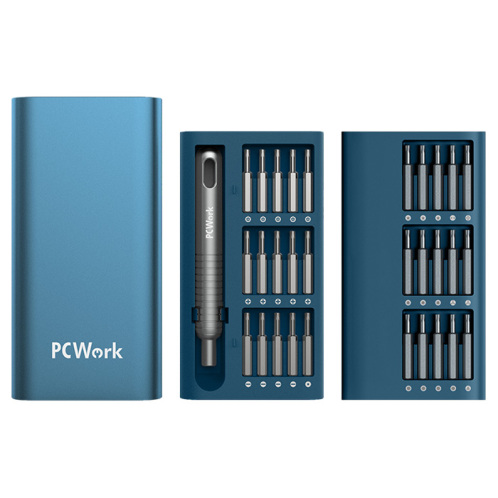 PCWork Σετ κατσαβίδι ακριβείας με 30 ανταλλακτικές μύτες και μαγνητική θήκη μεταφοράς. PCWork PCW08A