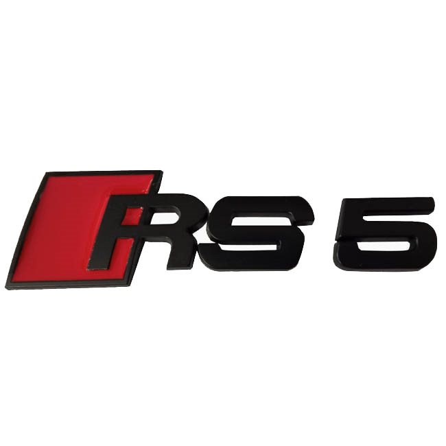 Auto Gs Αυτοκόλλητο Σήμα "RS-5" Κόκκινο - Μαύρο 10.5x3cm 1 Τεμάχιο