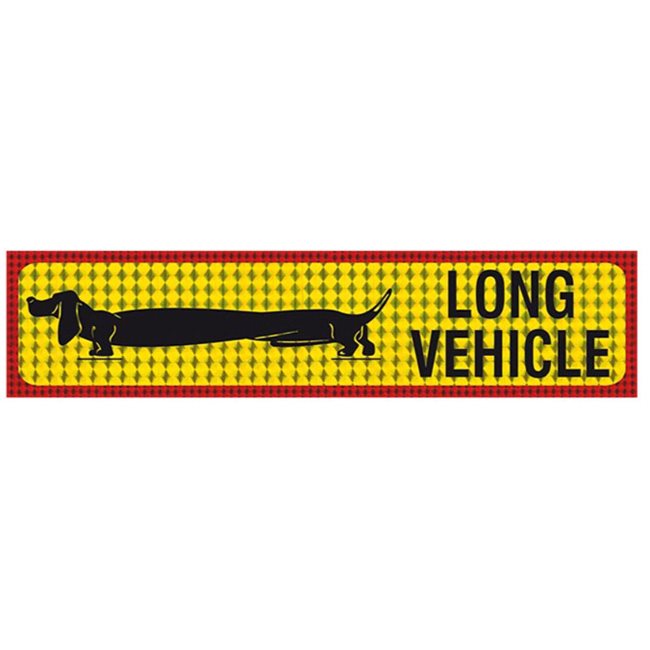 Auto Gs Πινακίδα Αυτοκόλλητη Φορτηγό Long Vehicle  48.5*10cm 1 Τεμάχιο