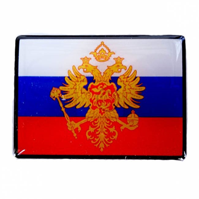 Auto Gs Αυτοκόλλητη Ρωσική Σημαία Πρίσμα 5.5x6cm 1 Τεμάχιο