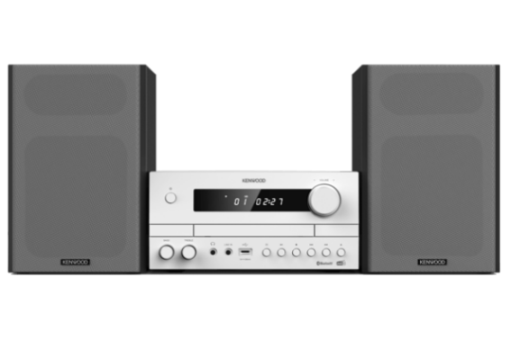KENWOOD MICRO HIFI with DAB/CD/USB/BT AUDIO-STREAMING SILVER M-822DAB
