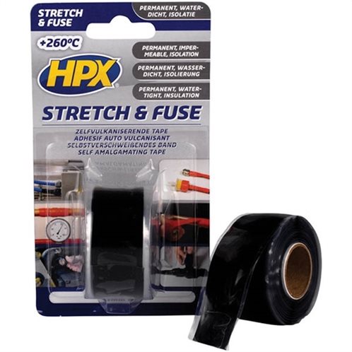 HPX Stretch and fuse μαύρη μονωτική ταινία 25mmx3m