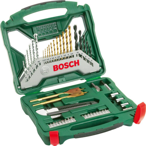 Bosch Σετ 50 Τρυπάνια Τιτανίου για Μέταλλο και Ξύλο X-Line