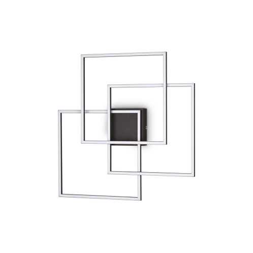 Ideal Lux Φωτιστικό Οροφής Frame PL Quadrato Led 35W Μαύρο