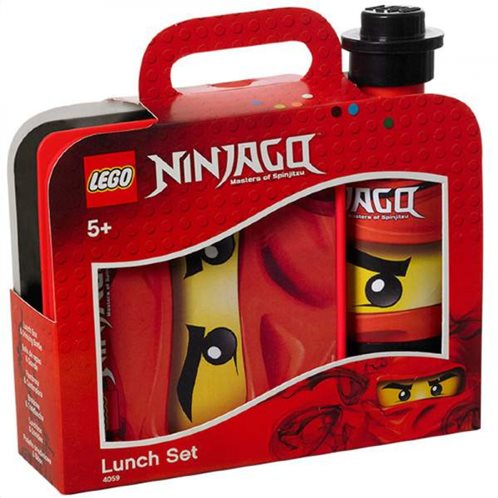 LEGO Ninjago Παιδικό δοχείο φαγητού Lunch Set Bright Red