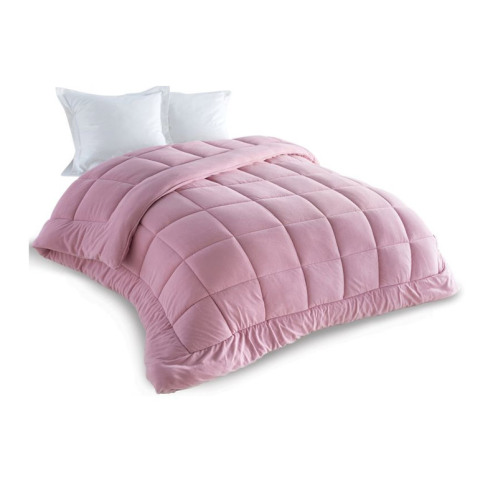 Idomya Πάπλωμα Fleece Διπλής Όψης Υπέρδιπλο 220 x 240 cm Χρώματος Ροζ 30101428