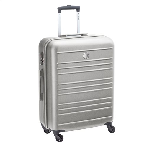 Delsey Βαλίτσα trolley μεσαία hard 66x47x26cm σειρά Carlit Brushed Silver
