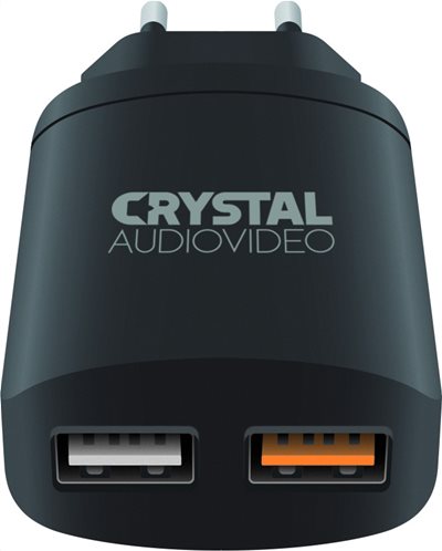 Crystal Audio Φορτιστής Dual USB QP2-3