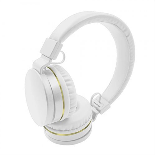 Crystal Audio Ακουστικά Κεφαλής OE-01-WH Λευκό-Χρυσό