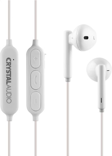 Crystal Audio Bluetooth In Ear Ακουστικά BIE-02-W Λευκό