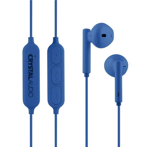 Crystal Audio Ακουστικά Bie-02sb Bluetooth Blue In-Ear Earphones