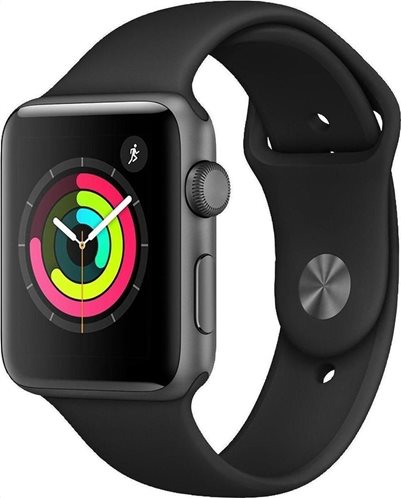 Apple Watch Series 3 GPS 42mm Space Grey Aluminium Case With Black Sport Band