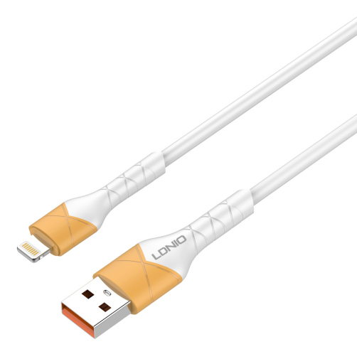 LDNIO καλώδιο Lightning σε USB LS801 30W 1m λευκό