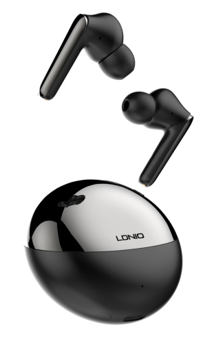 LDNIO earphones με θήκη φόρτισης T01 True Wireless HiFi μαύρα