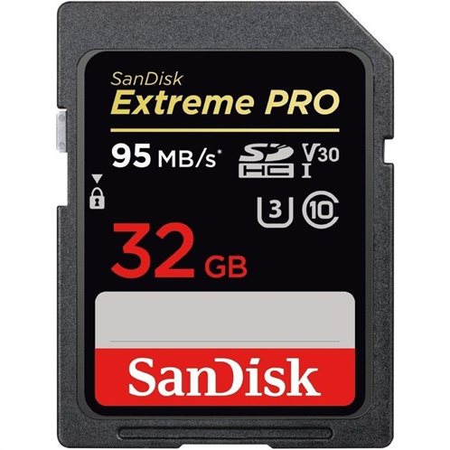 SanDisk SD Extreme Pro 32GB 95MB/s V30 UHS-I U3