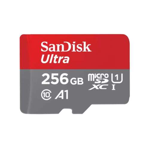SanDisk Ultra microSDXC 256GB + SD Adapter 150MB/s  A1 Class 10 UHS-I