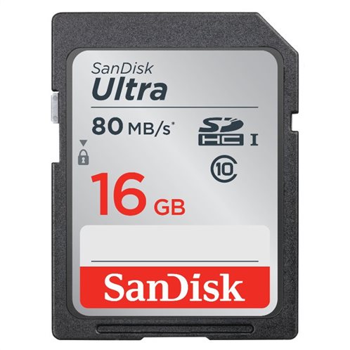 SanDisk SD Ultra 16GB 80MB/s Class 10
