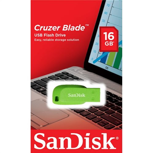 SanDisk USB 2.0 Cruzer Blade 16GB Green