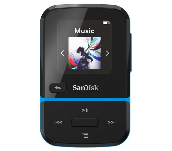 SanDisk Mp3 Player SDMX30-032G-E46B Clip Sport Go Blue 32GB