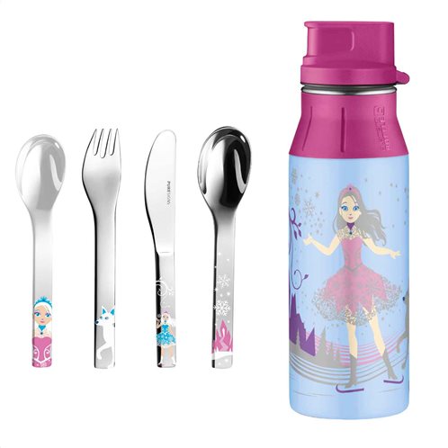 Alfi Παιδικό σετ 5 τεμ. Princess Pink σειρά Element Bottle