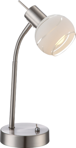 Globo Lighting Επιτραπέζια Φωτιστικά ELLIOTT μονόφωτο νίκελ ματ  1xE14 LED